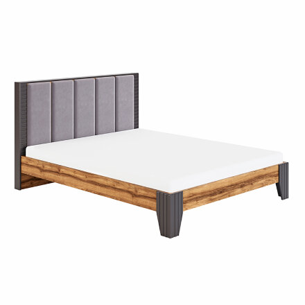 Кровать Моника с мягким изголовьем (орт.основание) 