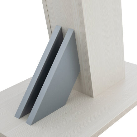 Стол раздвижной Луссо, Бодега белый/серый 