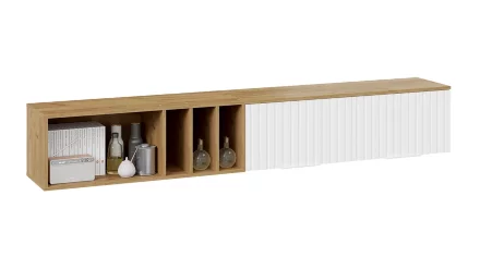 Шкаф настенный с полкой 2040 Хилтон, Дуб Крафт  