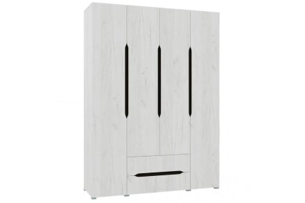 Шкаф четырехстворчатый Вега, Крафт белый  