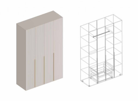 Шкаф 4-х створчатый 1400 Тефия 