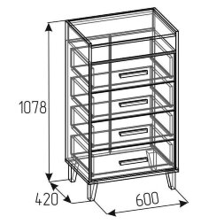 Комод 45 Айрис, Статуарио